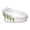 Pageant Beauty Contest Bridal Wedding Full Crown - Silver Plated
