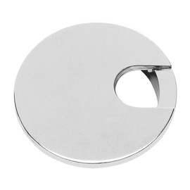 5 Pack - Cosmas 50203CH Polished Chrome 2-1/2" Two Piece Zinc (Metal) Desk Grommet - 3" Overall Diameter