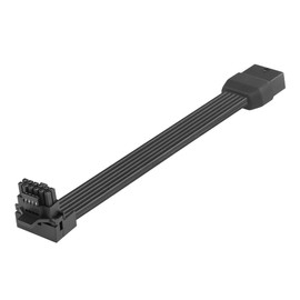 CERRXIAN 1FT ATX3.0 12VHPWR 90 Degree Angle Extension Cable,PCI-e 5.0 12VHPWR ATX3.0 600W 16 Pin Male to Down Angled Female Power Cable,for Graphic Card GPU 12+4pin RTX 3090Ti 4070Ti 4080 4090(B-1FT)