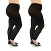 Silky Toes Womens Plus Size Opaque Microfiber Casual Footless Tights-