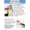CAMPINGMOON Propane Torch w/ 4.6Ft Hose & Hook CGA600 Interface