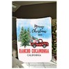 LongRelationship Plush Fleece Blanket 60x80 White Merry Christmas 2019 Rancho