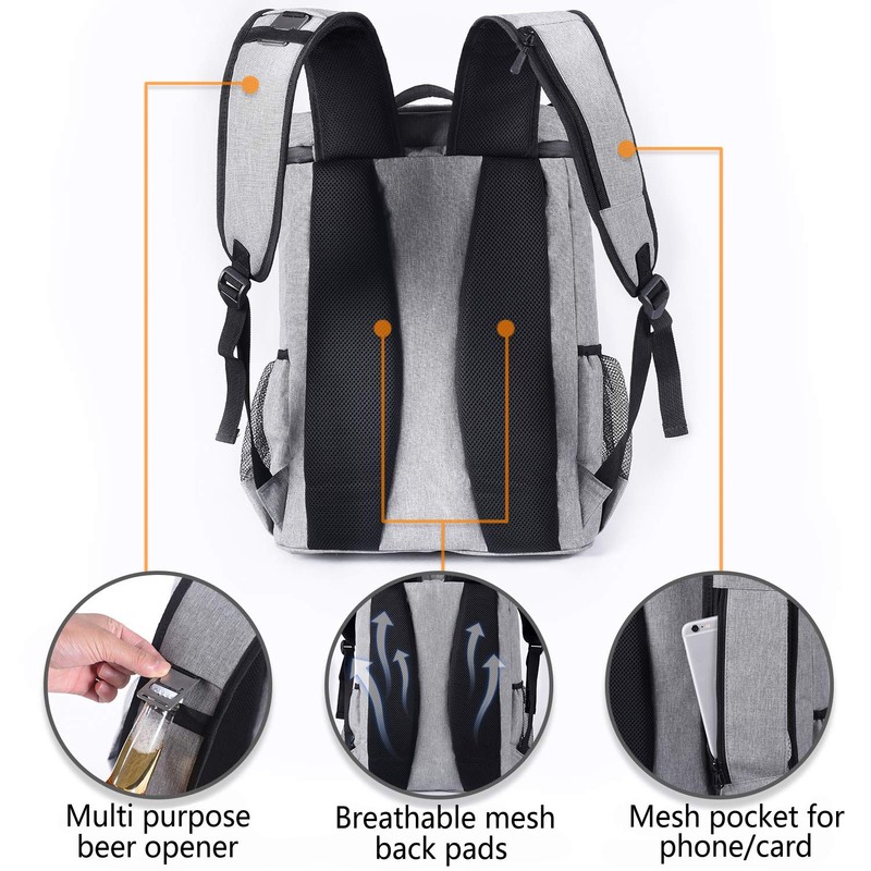 FORICH Backpack Cooler Leakproof Insulated Waterproof Backpack Cooler Bag, Lightweight