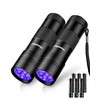 Morpilot Blacklight Flashlights uv Flashlight,12 LED 395nm Ultraviolet Blacklight 2