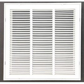 18"x18" Stamped Face Steel Filter Return Grille Vent Cover White Poweder Coating with Frame Outside Dimension 20.6"x20.6"