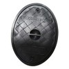 SHMOX Underground Drainage Oval Rodding Point - Plastic 110mm Black