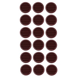 2.5" Round Plastic Louver Soffit Air Vent Reptile Screen Grille Cover (18, Brown)