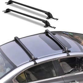 Zorpupoa Universal Car Roof Rack, 43" Cross Bars with Anti-Theft Lock, Adjustable Aluminum Alloy Crossbars Heavy Duty Roof Crossbars for Car Roof Cargo Carrier, 165LBS Max Load
