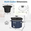 Sunvivipro 2QT Small Slow Cooker with Removable Ceramic Pot, Food