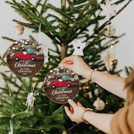 Hiagkmet First Christmas in Our New Home Ornaments 2024,House Warming Gifts New Home, Perfect Housewarming Gifts for New House, New Home Gift Ideas Decor