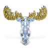 Puzzled Ma Moose Refrigerator Sparkling Magnets with Crystals, 5, Yellow,