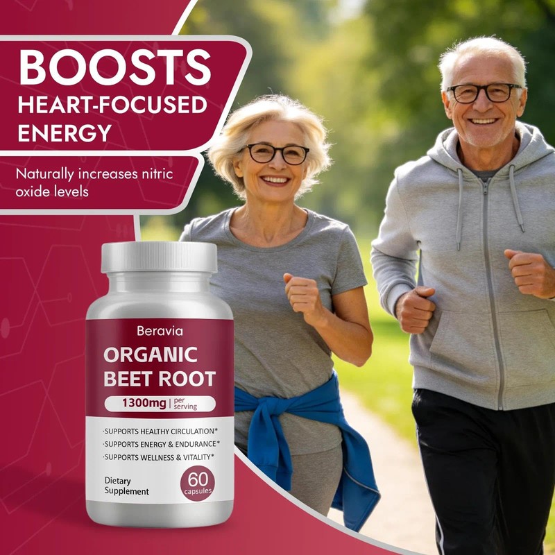 Beravia Beet Root Capsules | Antioxidant Formula - Vegan, Non-GMO,