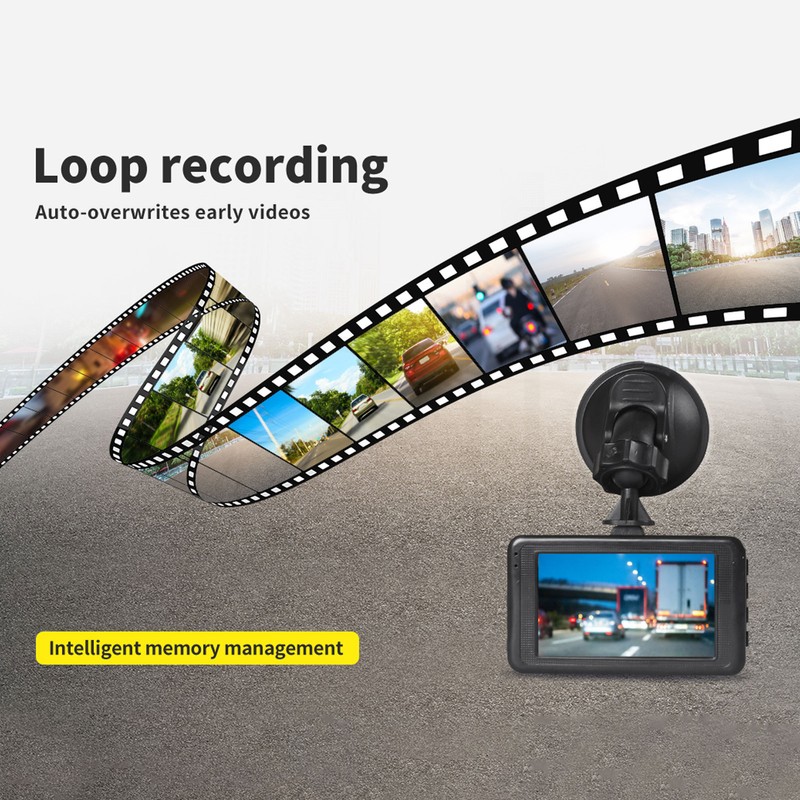 3in LCD Car Dash Camera Cam Motion Detection 120° Wide