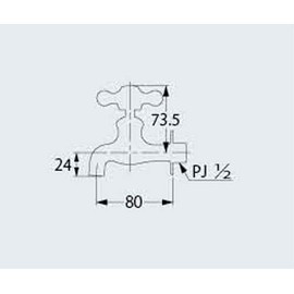 Kakudai 7010F-13 Horizontal Faucet
