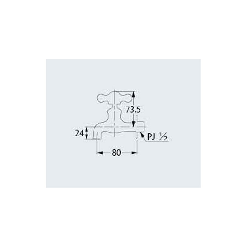 Kakudai 7010F-13 Horizontal Faucet