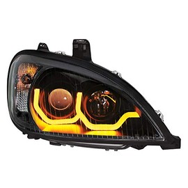 United Pacific 31225 Blackout Projection Headlight with Dual Function Light Bar (Passenger 1996-2018 Freightliner columbia)