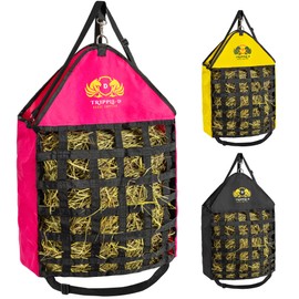 Tripple-D Horse Supplies top Loading Slow Feeder hay Bag, Equipment for Horses & Goats, Durable Strong Material and Nylon Feed net, Holds hay Bales securely, Reduces hay Waste, Nice feeders Storage