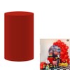 KONPON 5pc Red Cylinder Pedestal Display Covers for Birthday Parties,