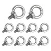 HIRAISM M8 Stainless Steel Eye Bolts, Set of 10