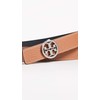 Tory Burch Women's 1" Miller Reversible Belt, Black/Silver, S