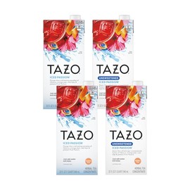 TAZO Tea Concentrate, (Iced Passion Herbal Tea, Unsweetened Iced Passion) (2ea) (Variety Pack)