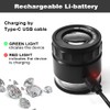 10x Loupe Magnifier Rechargeable Jewelers Loupe with UV and LED