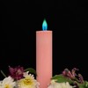 Aurora Pillar Candle - Color: Blush, Scent: Sparkling Negroni, Drip
