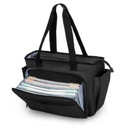 Trunab Teacher Laptop Tote Bag with Expanding File Folder Pocket, Nurse Utility Tote Bag for Women, Office Laptop Briefcase for Work, College, Nursing