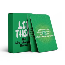 ANSUE Let Them Motivational Affirmation Cards, Inspirational Self-Love Gifts For Women, The life Changing Theory of Free Yourself From Anxiety Letting Go of Control.