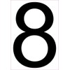 StickerTalk Address Number 8 Vinyl Sticker, 5.5 inches by 8