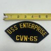 Vintage U.S. Navy USS Enterprise CVN-65Naval Ship Patch Cap Shoulder