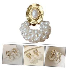 Healeved Elegant Pearl Hoop Earrings for Women and Teen Lightweight Chic Ear Decorations with Delicate Design Comfortable All Day Wear for Special Occasions and Everyday Fashion