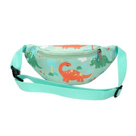 Dinosaur Fanny Pack,Kids Bum Bag Bumbag Cartoon Hipsack Belt Bag Waist Bag Fanny Pack Fabric Nylon Money Belt Crossbody Chest Bag for Children Grils Boys Running Hiking Travel Sports