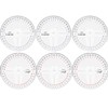 Protractor, 6-Piece 360 Degree Geometry Tool Set, 10cm Diameter Protractors