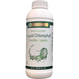 vidaherbal Liquid Chlorophyll - Immunity Support, Detox & Cleanse, Chlorophyll Drops with Spearmint (33.8 Fl Oz) Herbal Supplement Natural Deodorization Clorofila Liquida 1LT