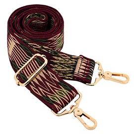 Purse Strap Crossbody Bag Strap Replacement Metal Swivel Hook Shoulder Strap Guitar Strap for Crossbody Bag Luggage, Bronze Symbol, Large