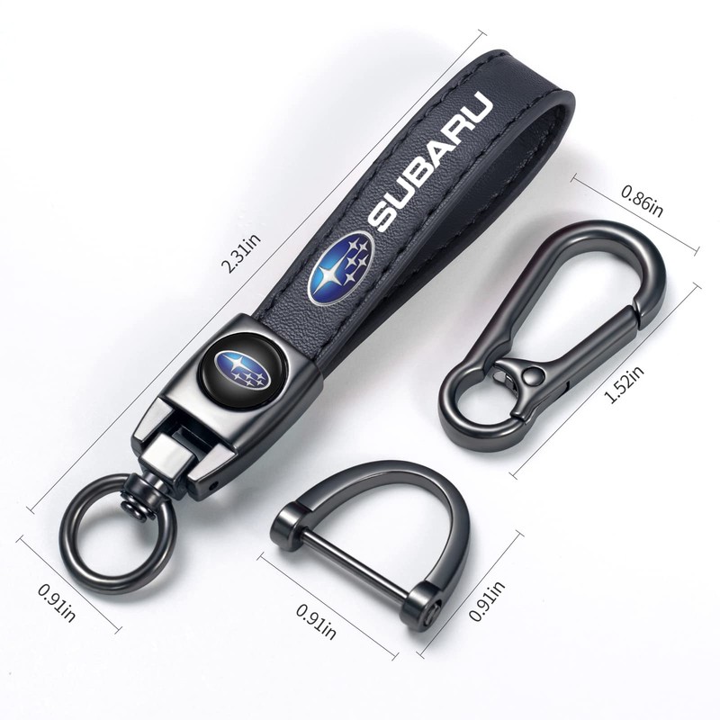 VEGAH Car Genuine Leather Keychain Key Ring Lanyard Accessories Business