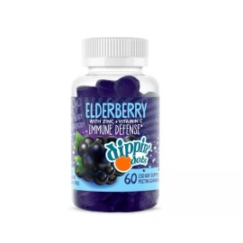 veegan Dippin’ Dots - (60) Elderberry Gummies with Vitamin C & Zinc | Immune Defense...