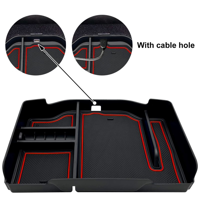 EVTIME Center Console Organizer fit for Dodge RAM 1500 2500