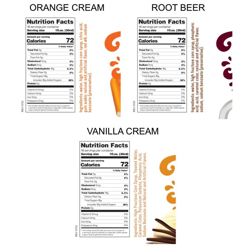 Time For Treats 3-Pack Vanilla Cream, Root Beer, Orange Cream