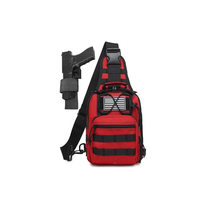 ATBP Small Tactical Sling Bag for Men with Holster Military