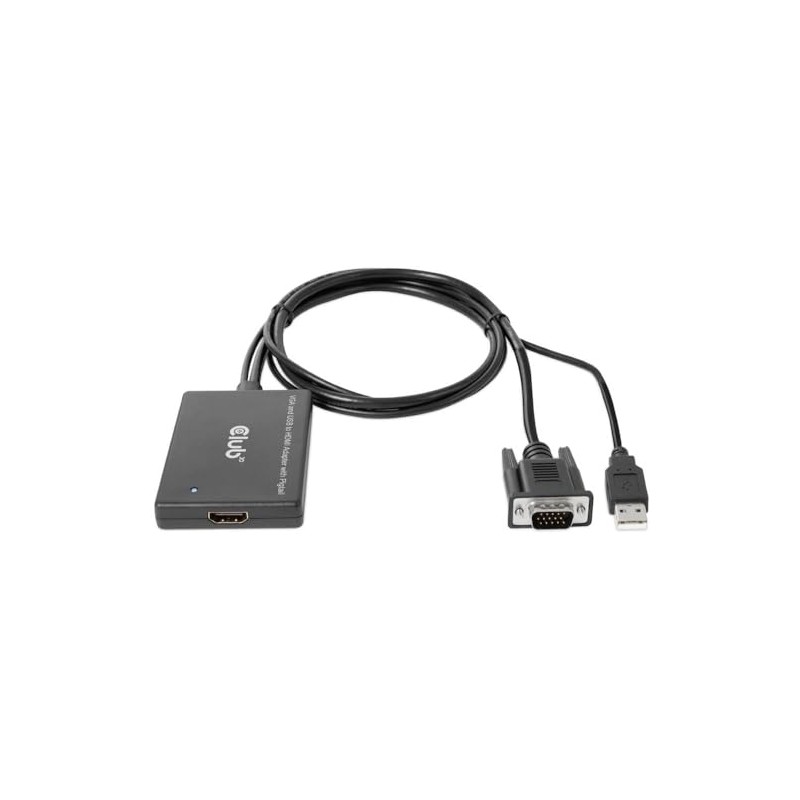 Club3D CAC-1720 VGA and USB Type-A to HDMI™ Adapter with
