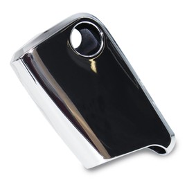 Finest Folia Car Key Case for 3-Button Car Key TPU Protective Case Chrome High Gloss Key Cover Car Accessories VB (Chrome Silver)