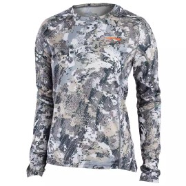 Sitka Women's Core Lt Wt Crew - LS Optifade Elevated II Large 10076-EV-L