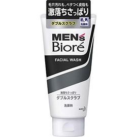 Set of 3 Men's Biore Double Scrub Face Wash, 4.6 oz (130 g)