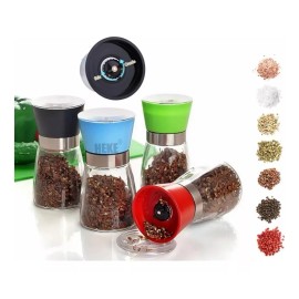 Total Supplier Molino Pimientero Sal De Grano Y Especias Cristal Elegante
