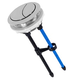 58mm/2.28 inch Toilet Tank Button Toilet Button Flush Button Replacement with Thread Diameter Dual Push Flushing Toilet Button, Lengthen to 7.87inch/20cm