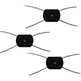 3Pcs String Trimmer Head,Electric Weed Eater Head Replacement Steel Wire Line Spool,Universal Fit String Trimmer Replacement Head,Wire Rope Weed Head Replacement String Trimmer Parts and Accessories