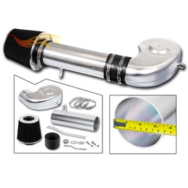 Rtunes Racing Short Ram Air Intake Kit + Filter Combo BLACK Compatible For 94-01 Ram 1500 5.2L&5.9L / 94-02 Ram 5.9L V8 / 88-95 C10 K10 R10 R20 R30 V10 V20 Suburban Tahoe Jimmy