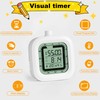 Visual Timer, 60 Minutes Countdown & Countup Timer, Digital Alarm